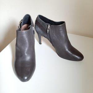Vince Camuto Grey Suade/Leather Ankle Boots